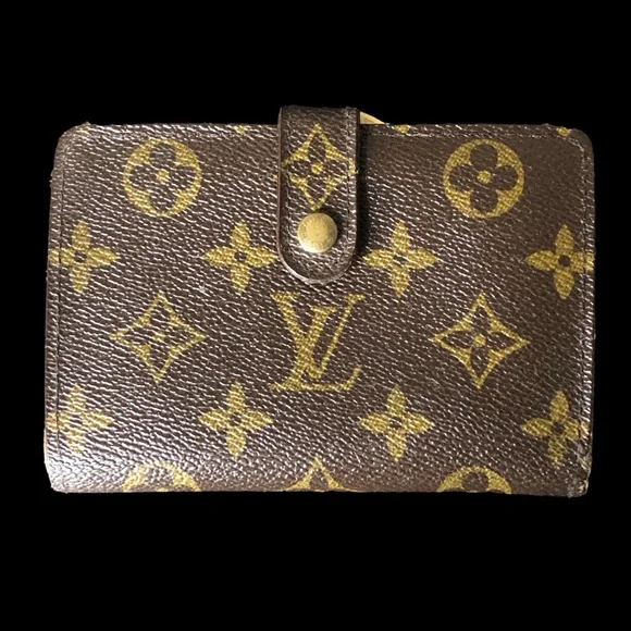 LOUIS VUITTON LV Monogram Porte Monnaie Viennois Bifold Kisslock Wallet AUTH - Picture 1 of 16